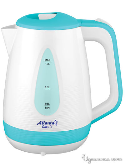 Чайник электрический, 1,7 л Atlanta, цвет синий