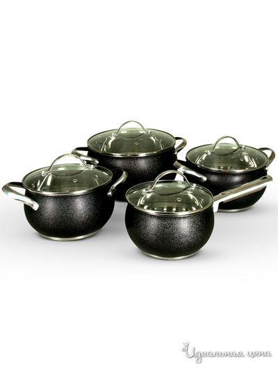 Набор кастрюль с крышками: 16 см, 18 см, 20 см, 24 см Pomi d'Oro