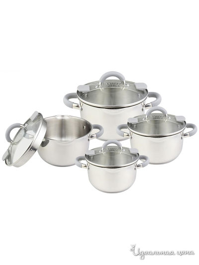 Набор кастрюль с крышками: 16 см, 18 см, 20 см, 24 см Pomi d'Oro