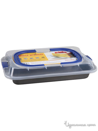 Форма для запекания с крышкой, 36х23х5 см Pomi d'Oro