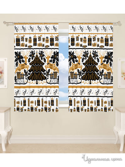 Фотошторы для кухни, 145*160 см, 2 шт. Сирень, цвет мультиколор