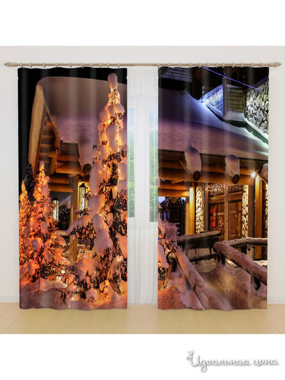 Фотошторы, 145*260 см, 2 шт. Сирень, цвет мультиколор