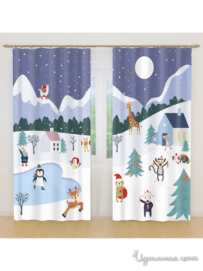 Фотошторы, 145*260 см, 2 шт. Сирень, цвет мультиколор