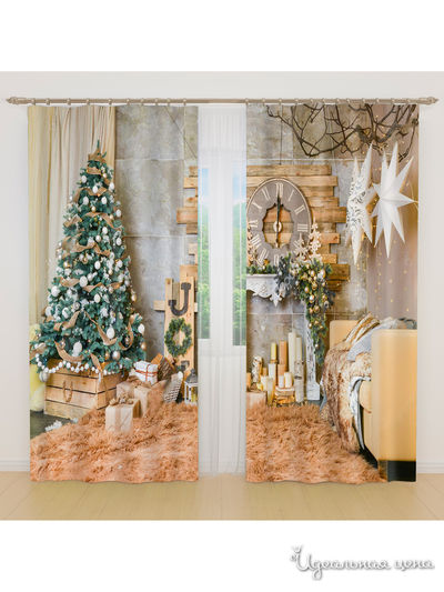 Фотошторы, 145*260 см, 2 шт. Сирень, цвет мультиколор