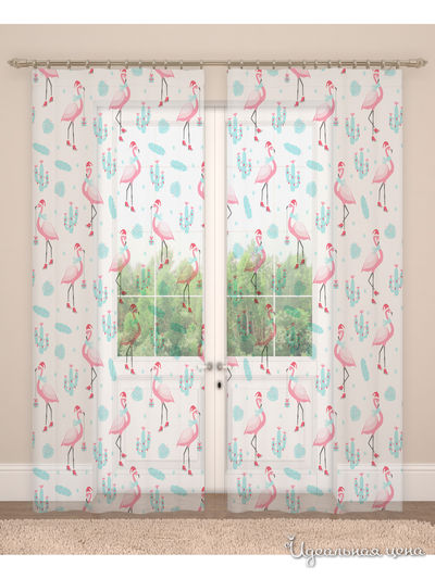 Фототюль, 145*260 см, 2 шт. Сирень, цвет мультиколор