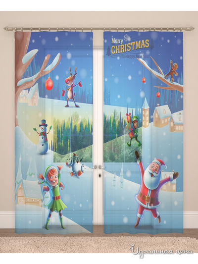 Фототюль, 145*260 см, 2 шт. Сирень, цвет мультиколор