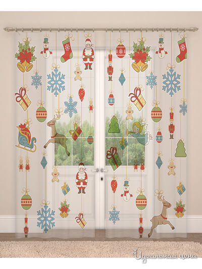 Фототюль, 145*260 см, 2 шт. Сирень, цвет мультиколор