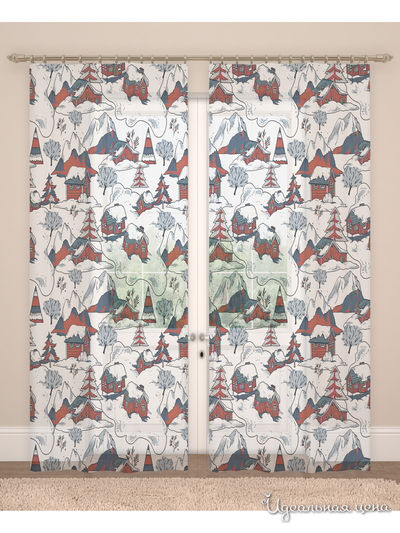 Фототюль, 145*260 см, 2 шт. Сирень, цвет мультиколор