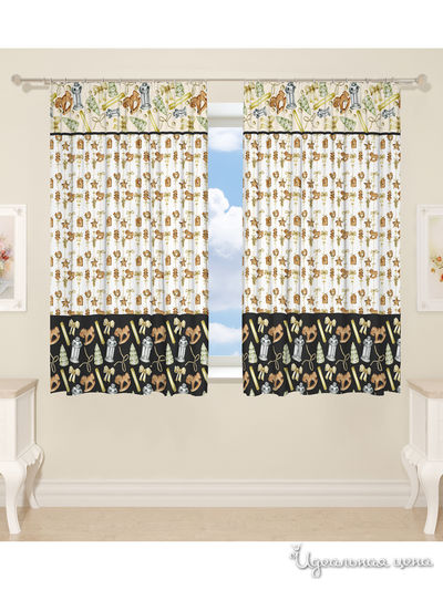 Фотошторы для кухни, 145*160 см, 2 шт. Сирень, цвет мультиколор