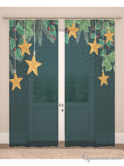 Фототюль, 145*260 см, 2 шт. Сирень, цвет мультиколор