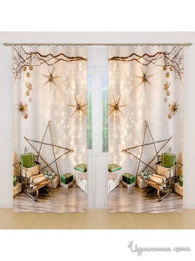 Фотошторы, 145*260 см, 2 шт. Сирень, цвет мультиколор