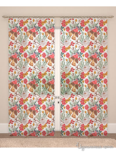 Фототюль, 145*260 см, 2 шт. Сирень, цвет мультиколор