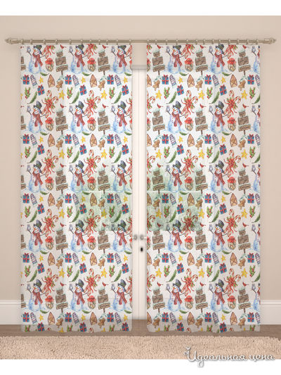 Фототюль, 145*260 см, 2 шт. Сирень, цвет мультиколор