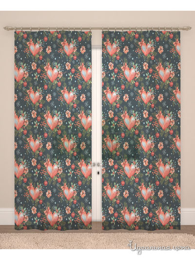 Фототюль, 145*260 см, 2 шт. Сирень, цвет мультиколор