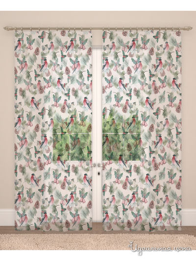 Фототюль, 145*260 см, 2 шт. Сирень, цвет мультиколор