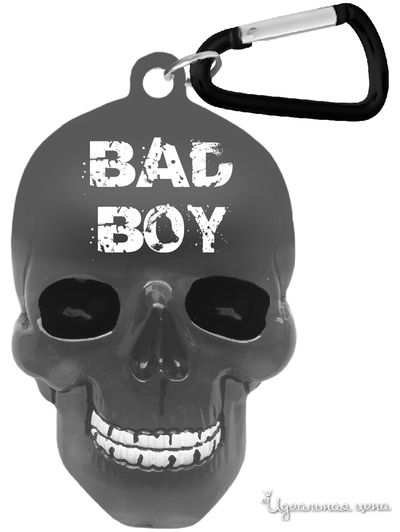 Брелок для ключей "Bad Boy" Be Happy, цвет серый