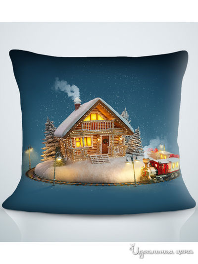 Подушка декоративная, 40*40 см Сирень, цвет синий