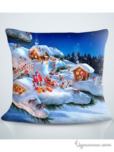 Подушка декоративная, 40*40 см Сирень, цвет синий