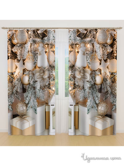 Фотошторы для кухни, 145*160 см, 2 шт. Сирень