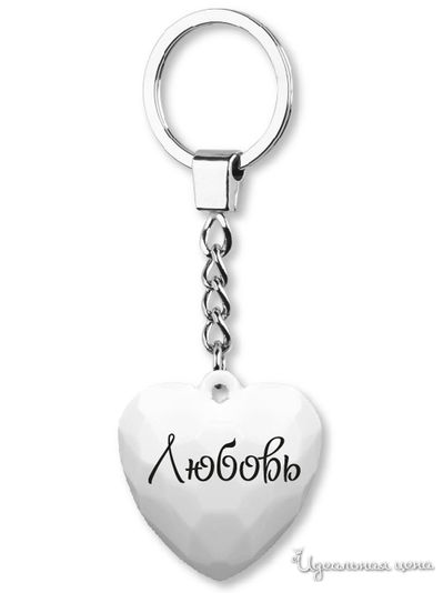 Брелок-сердце "B&G" с надписью "Любовь" Be Happy, цвет черный