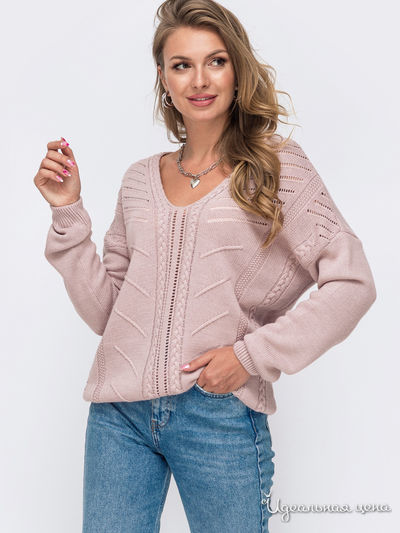 Пуловер Dressa, цвет светло-розовый