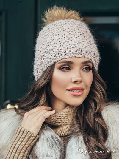 Шапка Dressa, цвет светло-розовый