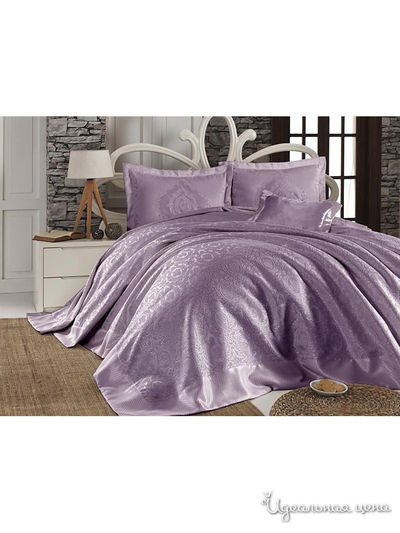 Комплект: покрывало 240*260 см, наволочки 3 шт FIRST CHOICE, цвет темно-сиреневый