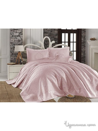 Комплект: покрывало 240*260 см, наволочки 3 шт FIRST CHOICE, цвет светло-розовый