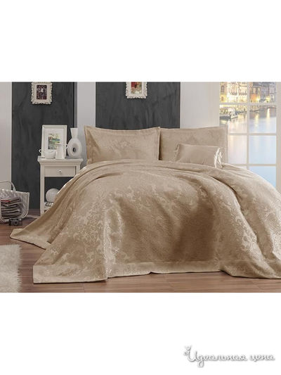 Комплект: покрывало 240*260 см, наволочки 3 шт FIRST CHOICE, цвет бежевый