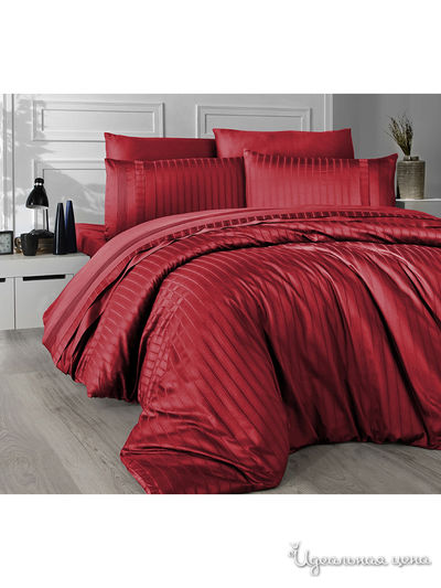 Комплект постельного белья, Евро FIRST CHOICE, цвет красный