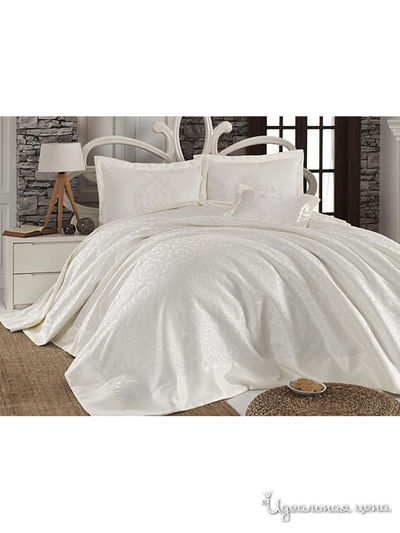 Комплект: покрывало 240*260 см, наволочки 3 шт FIRST CHOICE, цвет кремовый