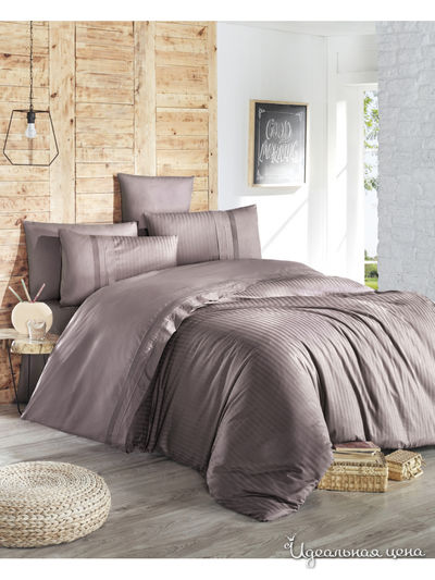 Комплект постельного белья, Евро First Choice, цвет лиловый