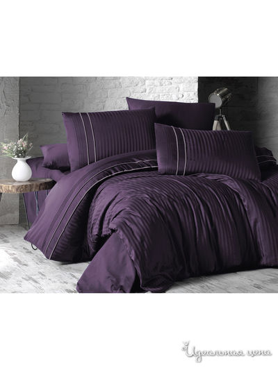 Комплект постельного белья, Евро First Choice, цвет темно-лиловый
