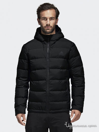 Пуховик Adidas, цвет черный