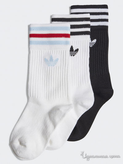 Носки, 3 пары Adidas, цвет мультиколор