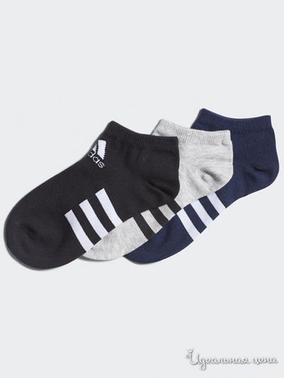 Носки, 3 пары Adidas, цвет мультиколор