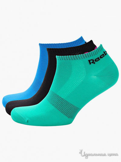 Носки, 3 пары REEBOK, цвет мультиколор