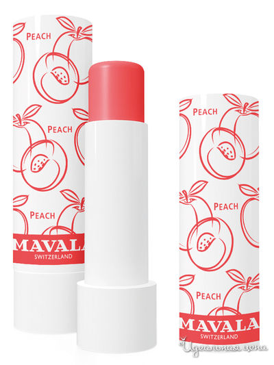 Бальзам для губ  "Тинт Персик" Lip Balm Peach 4,5 г, Mavala
