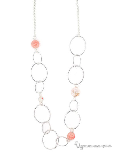 Колье Fiore Luna, цвет розовый, серебряный