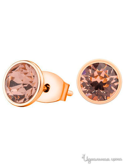 Серьги Fiore Luna, цвет коричневый