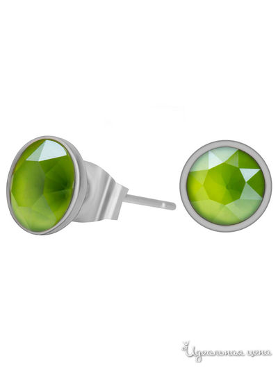 Серьги Fiore Luna, цвет зеленый