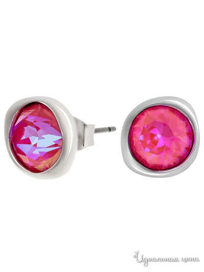 Серьги Fiore Luna, цвет розовый