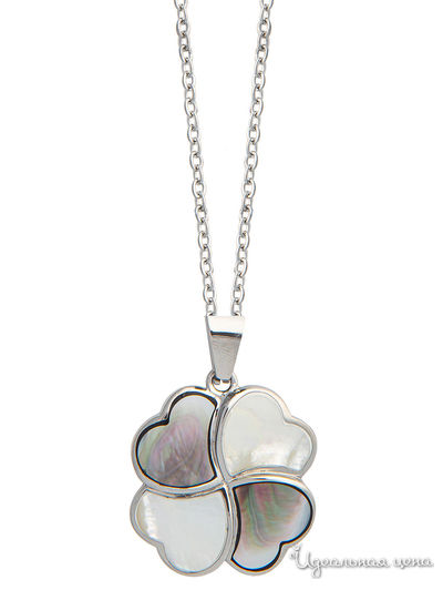 Колье Fiore Luna, цвет серый, серебряный