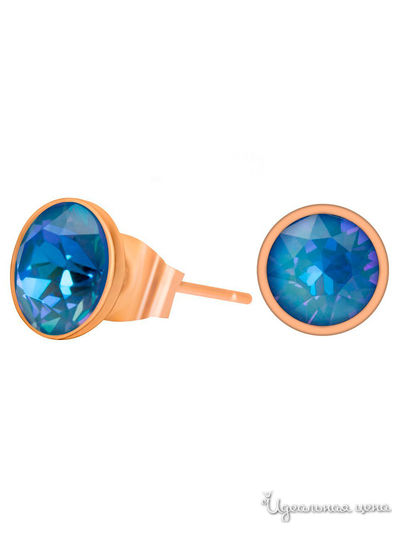 Серьги Fiore Luna, цвет голубой