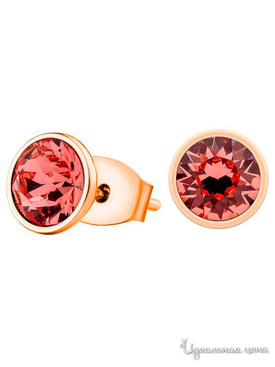 Серьги Fiore Luna, цвет розовый