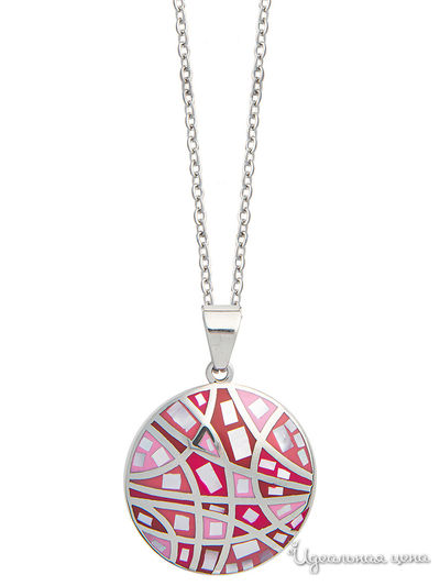 Колье Fiore Luna, цвет розовый, серебряный