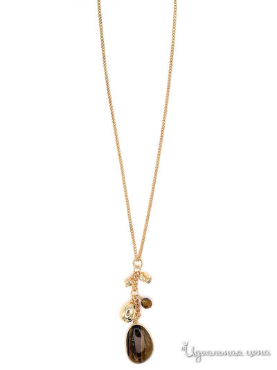 Колье Fiore Luna, цвет коричневый, золотой