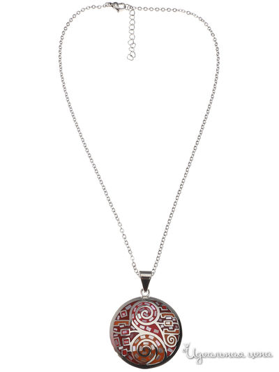 Колье Fiore Luna, цвет серебряный, оранжевый, красный