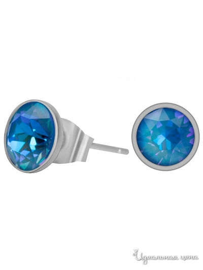 Серьги Fiore Luna, цвет голубой