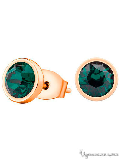 Серьги Fiore Luna, цвет зеленый